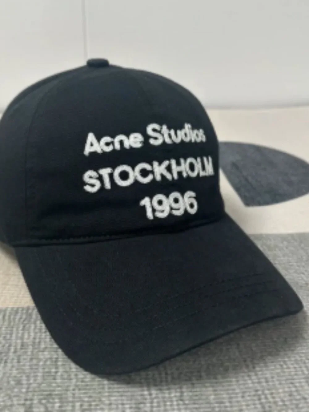 Acne Studios Black Baseball Cap